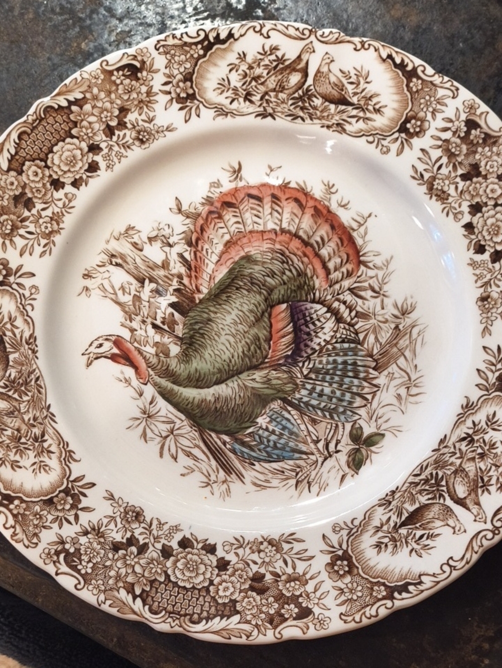 Johnson Bros Wild Turkey Dinner Plate